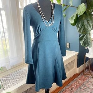 NWT Free People Heartstopper dress in teal, size M